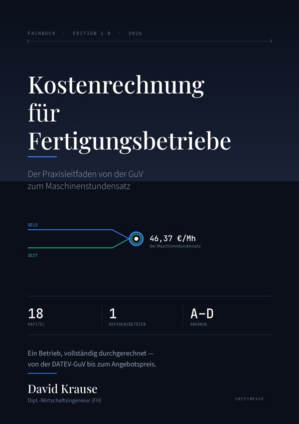 Buchcover Kostenrechnung für Fertigungsbetriebe